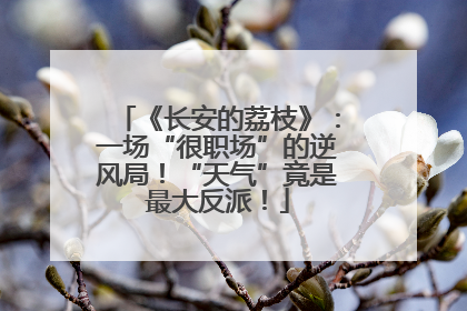《长安的荔枝》：一场“很职场”的逆风局！“天气”竟是最大反派！