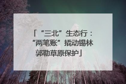 “三北”生态行：“两笔账”撬动锡林郭勒草原保护