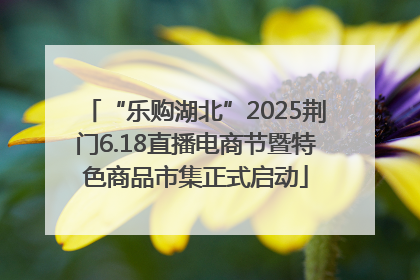 “乐购湖北”2025荆门6.18直播电商节暨特色商品市集正式启动