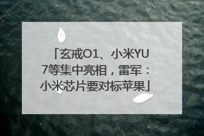 玄戒O1、小米YU7等集中亮相，雷军：小米芯片要对标苹果