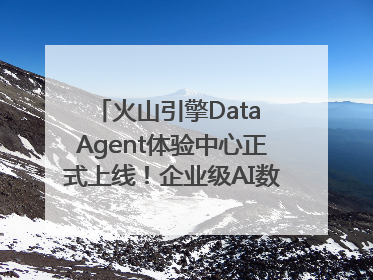 火山引擎Data Agent体验中心正式上线！企业级AI数据专家触手可及