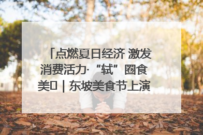 点燃夏日经济 激发消费活力·“轼”圈食美⑪｜东坡美食节上演“文化满汉全席”