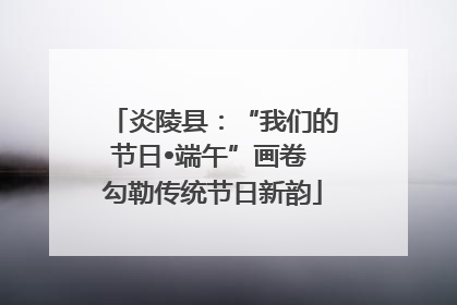 炎陵县：“我们的节日•端午”画卷 勾勒传统节日新韵