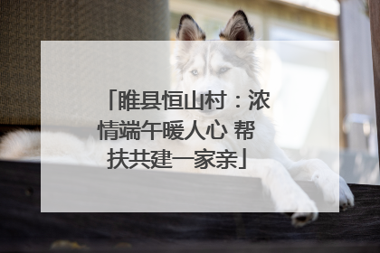 睢县恒山村：浓情端午暖人心 帮扶共建一家亲