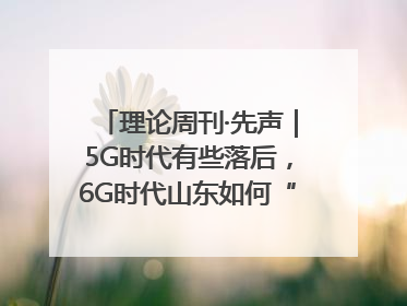 理论周刊·先声｜5G时代有些落后，6G时代山东如何“弯道超车”