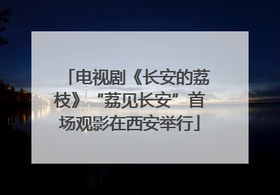 电视剧《长安的荔枝》“荔见长安”首场观影在西安举行