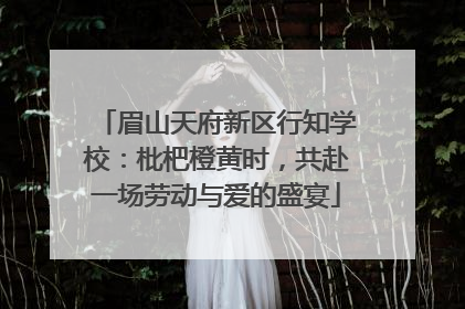 眉山天府新区行知学校：枇杷橙黄时，共赴一场劳动与爱的盛宴