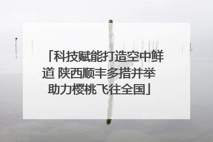 科技赋能打造空中鲜道 陕西顺丰多措并举助力樱桃飞往全国