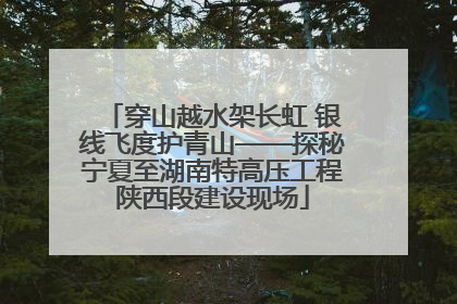 穿山越水架长虹 银线飞度护青山——探秘宁夏至湖南特高压工程陕西段建设现场