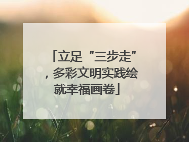 立足“三步走”，多彩文明实践绘就幸福画卷