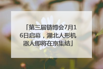 第三届链博会7月16日启幕，湖北人形机器人即将在京集结