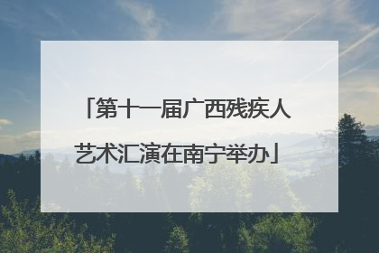 第十一届广西残疾人艺术汇演在南宁举办
