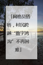 网格员搭桥，村民跨越“数字鸿沟”不再困难