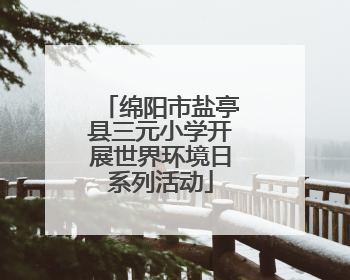 绵阳市盐亭县三元小学开展世界环境日系列活动
