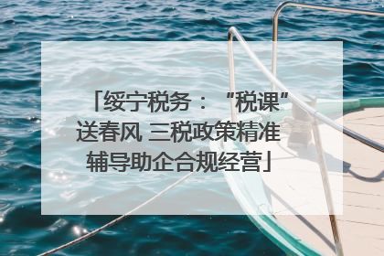 绥宁税务：“税课”送春风 三税政策精准辅导助企合规经营