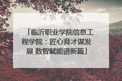 临沂职业学院信息工程学院：匠心育才谋发展 数智赋能谱新篇