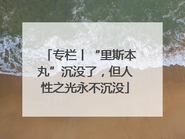 专栏丨“里斯本丸”沉没了，但人性之光永不沉没