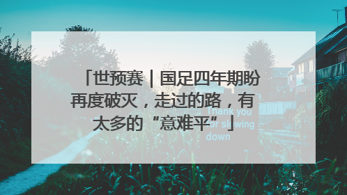 世预赛｜国足四年期盼再度破灭，走过的路，有太多的“意难平”