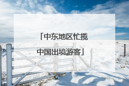 中东地区忙揽中国出境游客