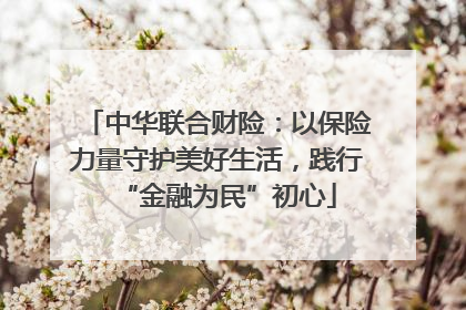 中华联合财险：以保险力量守护美好生活，践行“金融为民”初心