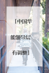 中国华能领导层有调整