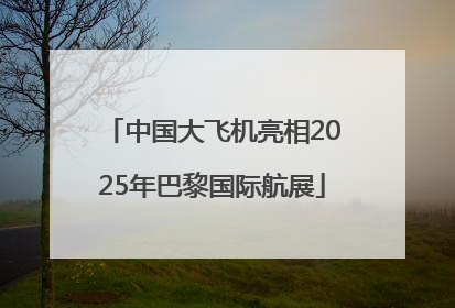 中国大飞机亮相2025年巴黎国际航展