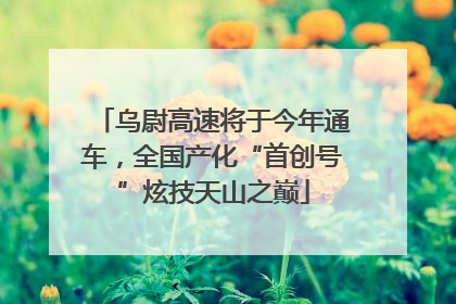 乌尉高速将于今年通车，全国产化“首创号”炫技天山之巅