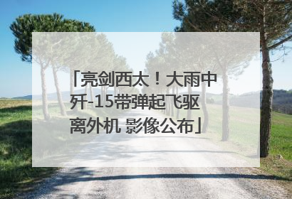 亮剑西太！大雨中歼-15带弹起飞驱离外机 影像公布
