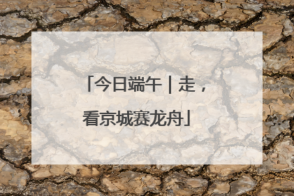 今日端午｜走，看京城赛龙舟