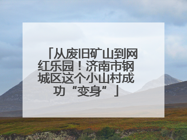 从废旧矿山到网红乐园！济南市钢城区这个小山村成功“变身”
