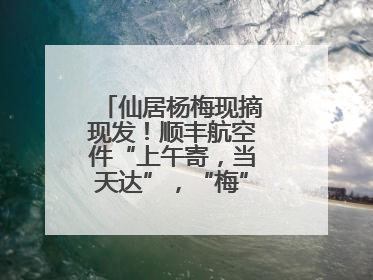 仙居杨梅现摘现发！顺丰航空件“上午寄，当天达”，“梅”好送到家！