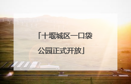 十堰城区一口袋公园正式开放