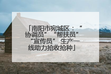 南阳市宛城区：“协调员”“帮扶员”“宣传员” 生产一线助力抢收抢种