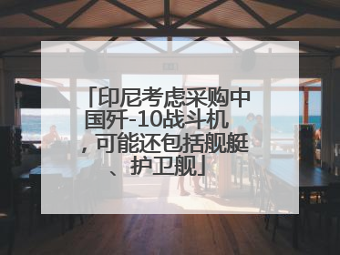 印尼考虑采购中国歼-10战斗机，可能还包括舰艇、护卫舰