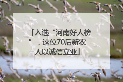 入选“河南好人榜”，这位70后新农人以诚信立业