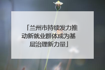 兰州市持续发力推动新就业群体成为基层治理新力量