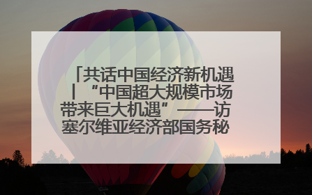 共话中国经济新机遇丨“中国超大规模市场带来巨大机遇”——访塞尔维亚经济部国务秘书尼科利奇