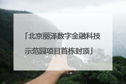 北京丽泽数字金融科技示范园项目首栋封顶