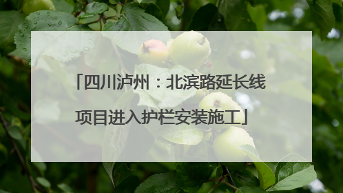 四川泸州：北滨路延长线项目进入护栏安装施工