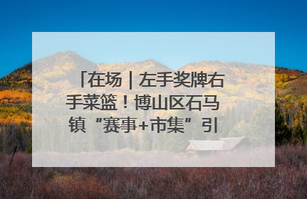 在场｜左手奖牌右手菜篮！博山区石马镇“赛事+市集”引燃周末经济
