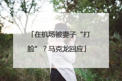 在机场被妻子“打脸”？马克龙回应
