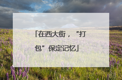 在西大街，“打包”保定记忆