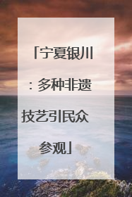 宁夏银川：多种非遗技艺引民众参观