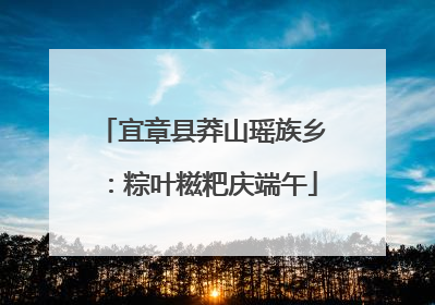 宜章县莽山瑶族乡：粽叶糍粑庆端午