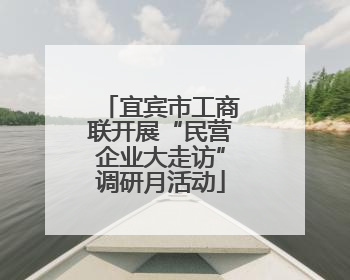 宜宾市工商联开展“民营企业大走访”调研月活动