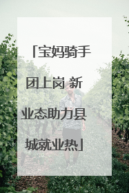 宝妈骑手团上岗 新业态助力县城就业热