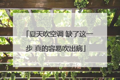 夏天吹空调 缺了这一步 真的容易吹出病
