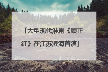 大型现代淮剧《顾正红》在江苏滨海首演