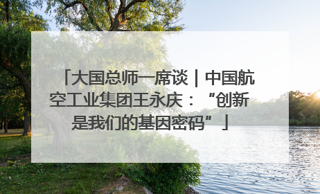 大国总师一席谈｜中国航空工业集团王永庆：“创新是我们的基因密码”