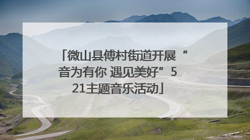 微山县傅村街道开展“音为有你 遇见美好”521主题音乐活动